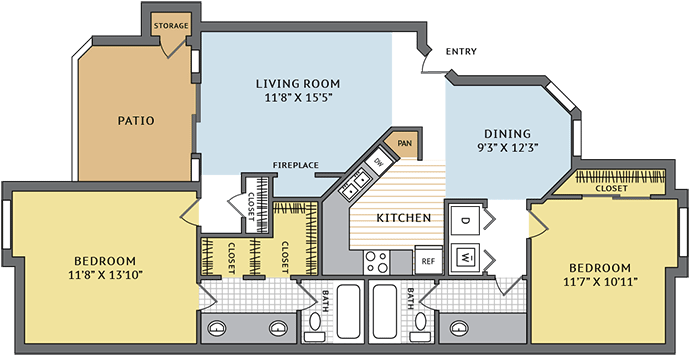 Westchester Renovated floor plan